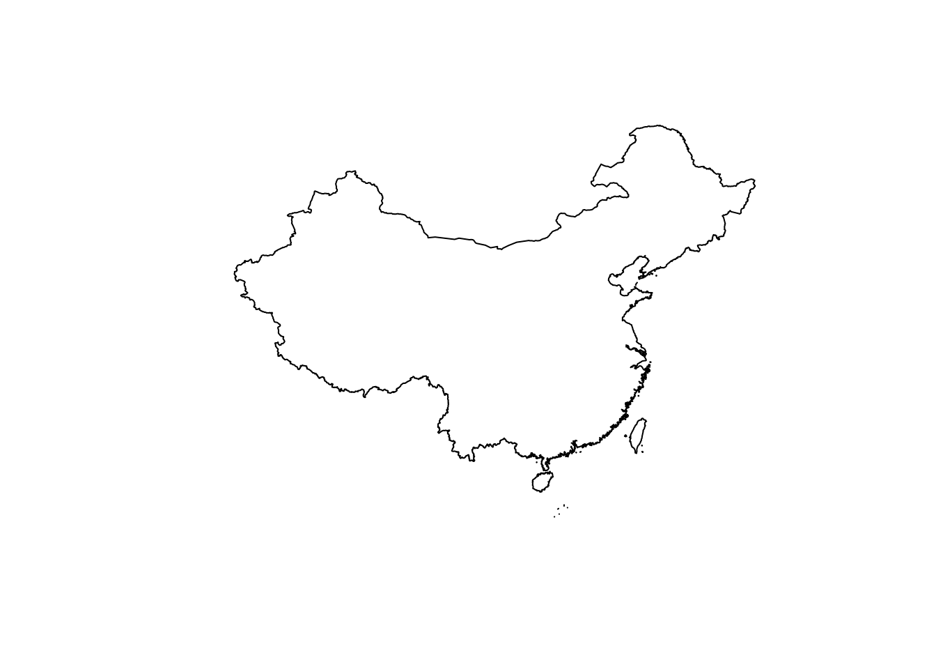 国家地理网站提供的中国地图数据